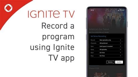 ignite tv schedule recording.